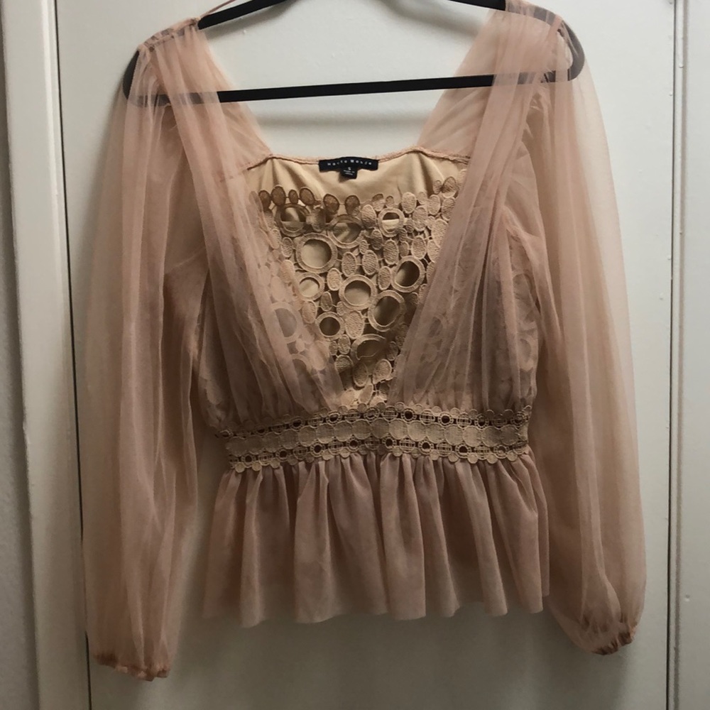 Fluffy fashion top